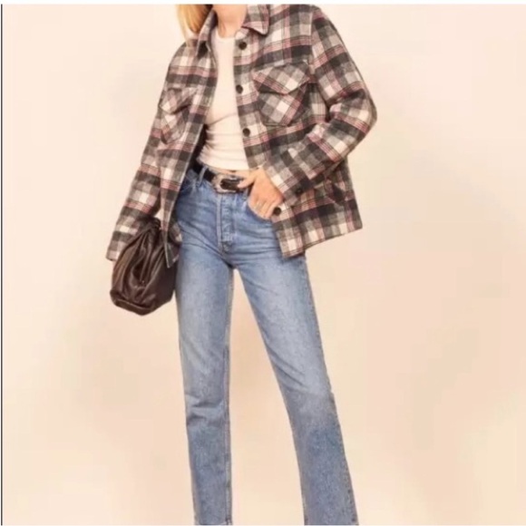 Reformation Woodside Plaid Shacket Jacket - Picture 15 of 15